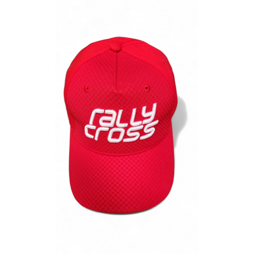 RALLYCROSS baseball sapka, carbon piros